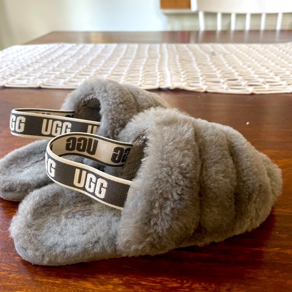 UGG Gray Slippers Girls Size 12